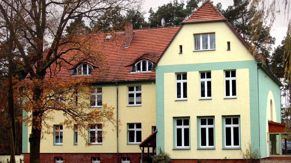 Das Haus Fichtengrund in der Waldhofsiedlung in Templin. Hier wuchs Angela Merkel auf. 