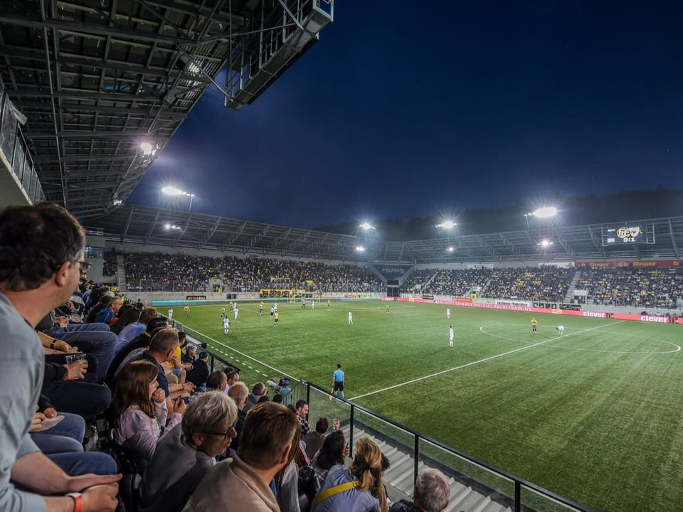 Blicks ins Stadion bei Schaffhausen – Aarau