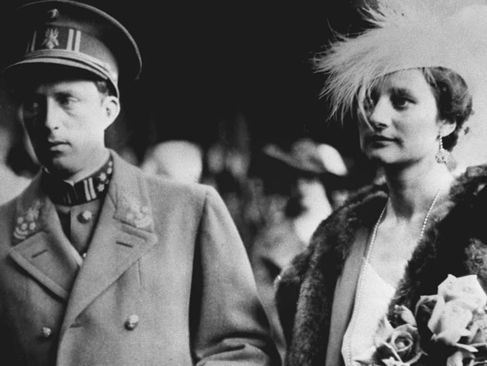König Leopold III und Königin Astrid von Belgien