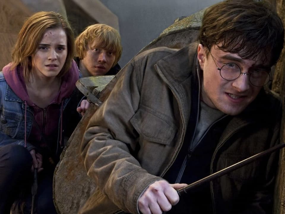 Auf diesem von Warner Bros. Pictures veröffentlichten Werbefoto sind Emma Watson, Rupert Grint und Daniel Radcliffe