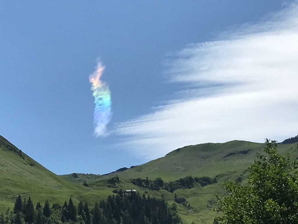 Wolken in Regenbogenfarben