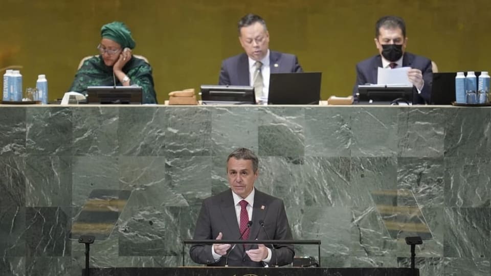 Cassis spricht vor der UNO in New York