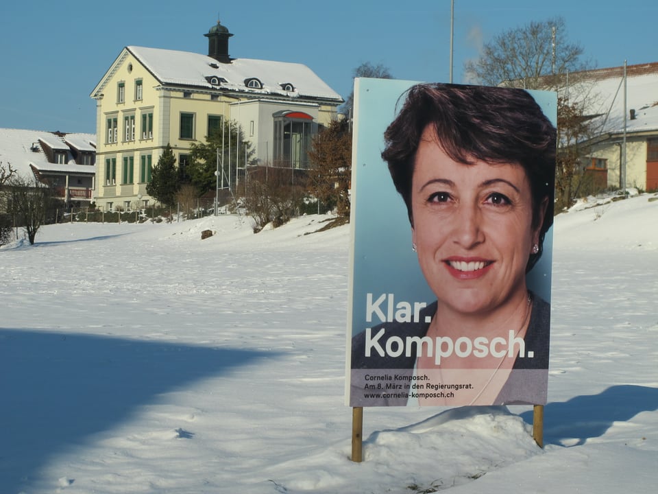Ein Wahlplakat von Cornelia Komposch
