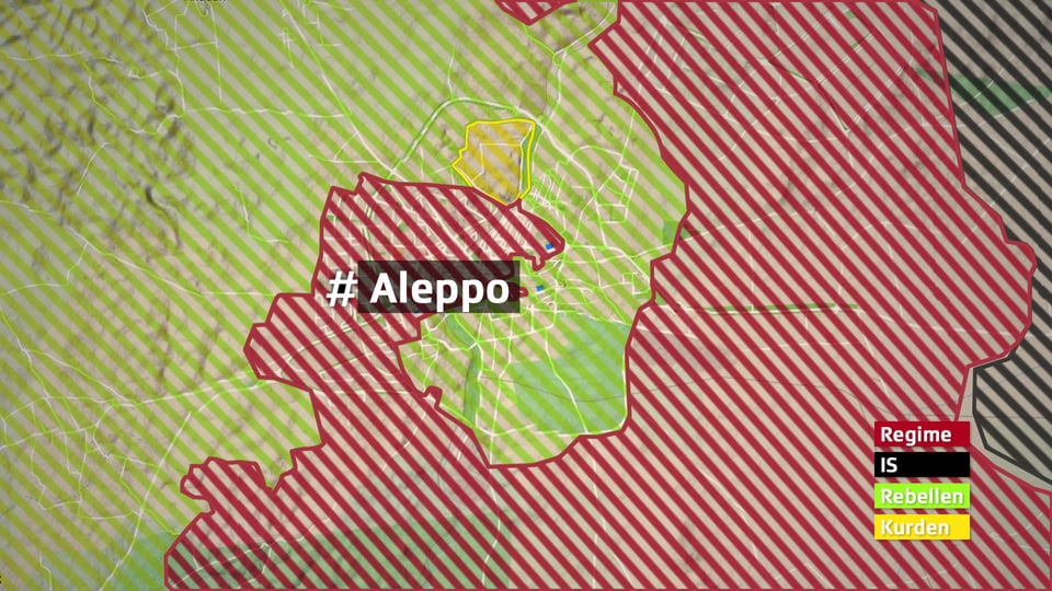 Militärische Situation um Aleppo