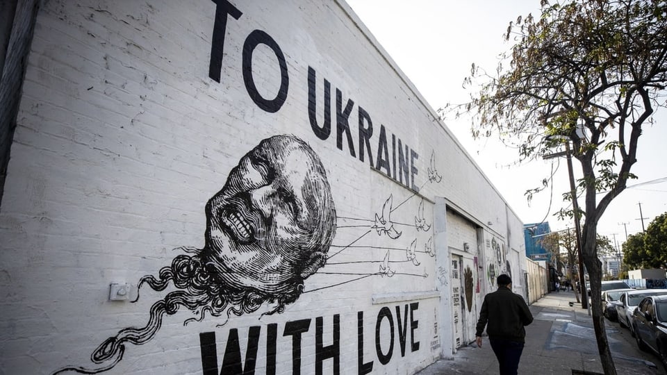 Mural in LA: «To Ukraine with Love».