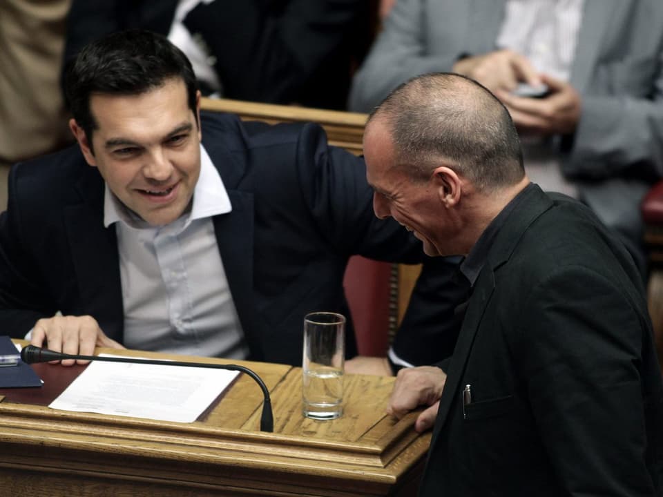 Premier Tsipras und Finanzminister Varoufakis.