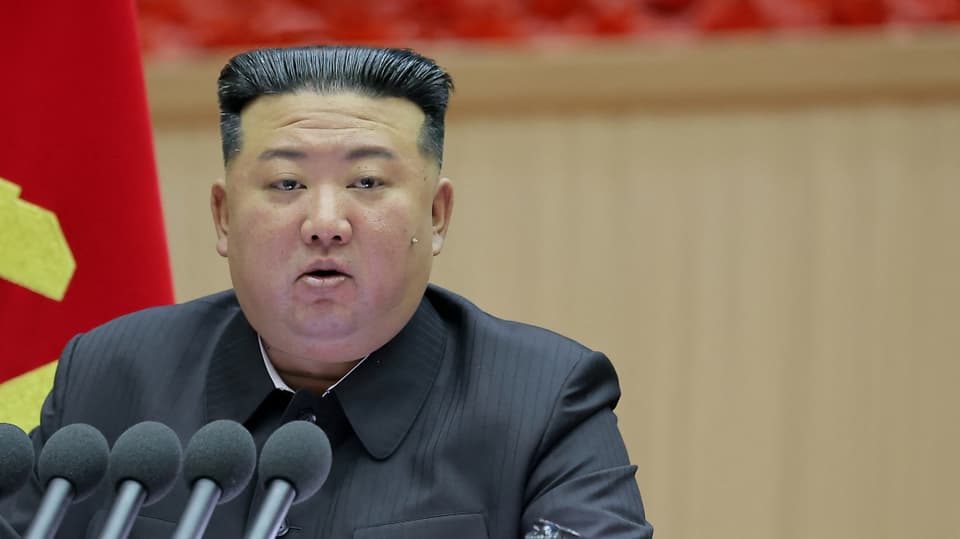 Der nordkoreanische Machthaber Kim Jong-un in der Nahaufnahme.