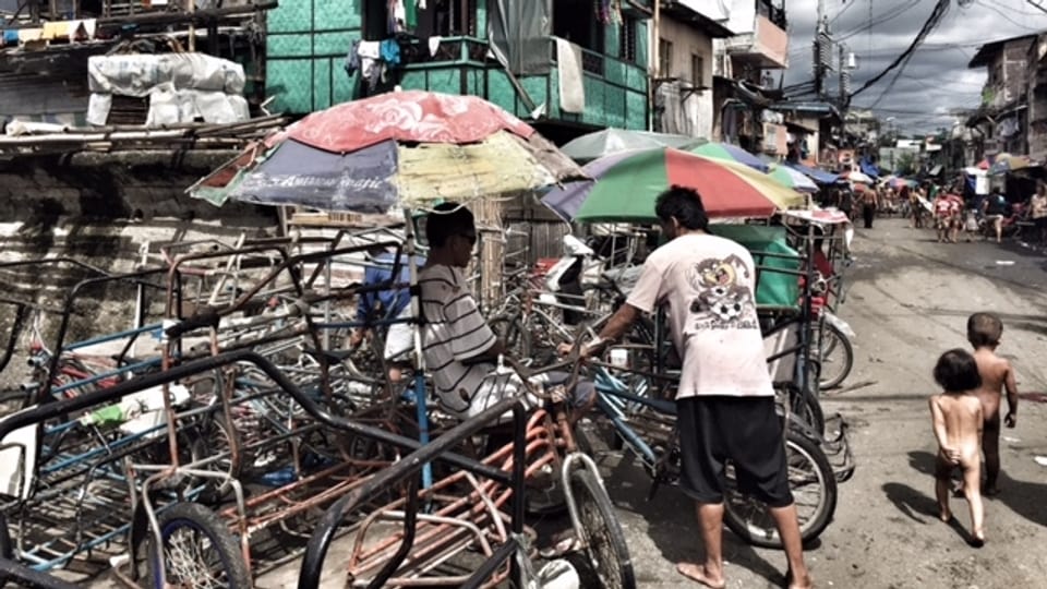 Aufnahme aus einem philippinischen Slum.