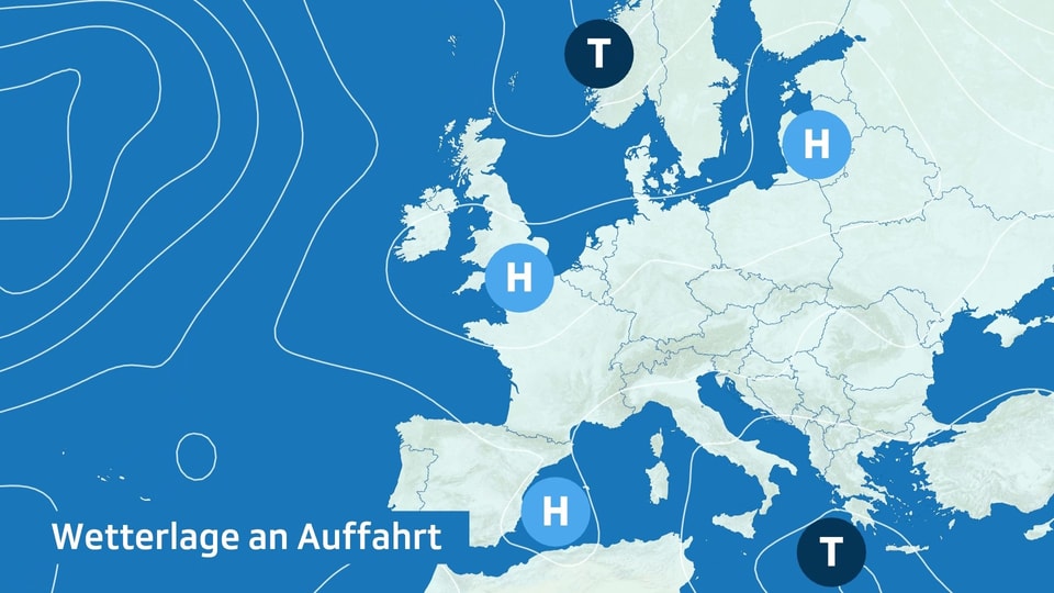 Von Spanien über England bis zum Baltikum gibt es Hochdruckwetter