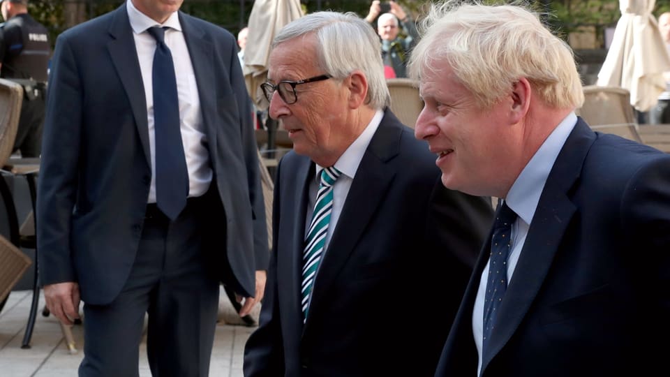 Jean-Claude Juncker trifft in Luxemburg Boris Johnson.