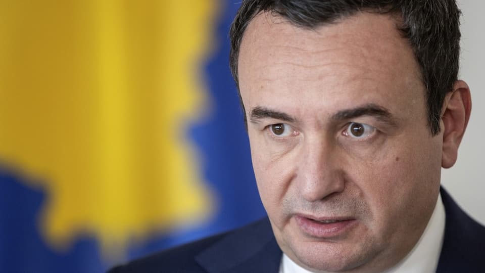 Albin Kurti in portrait.