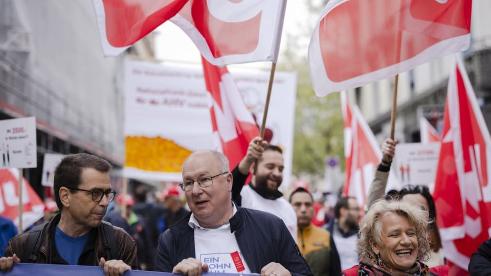 1. Mai Umzug in Zürich.