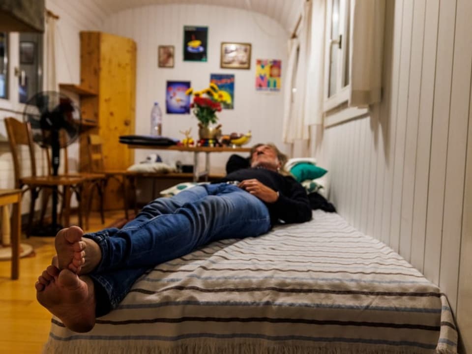 Die erste Nacht ist vorbei So sieht Ralph Wickis Zuhause für zwei Wochen aus.