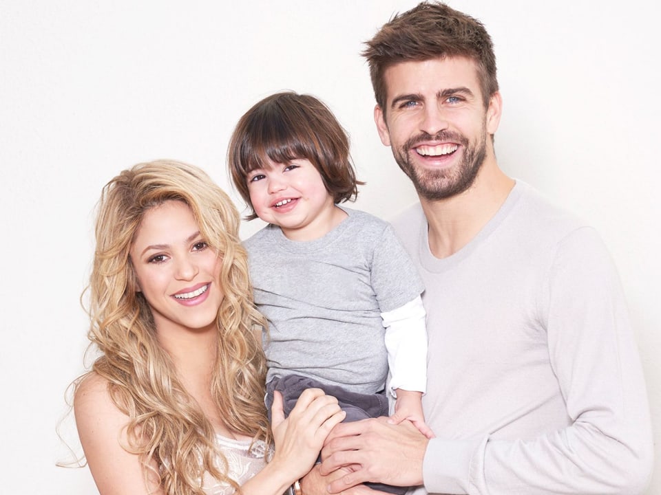 Die Sängerin mit ihrem Sohn Milan und Freund Gerard Piqué.