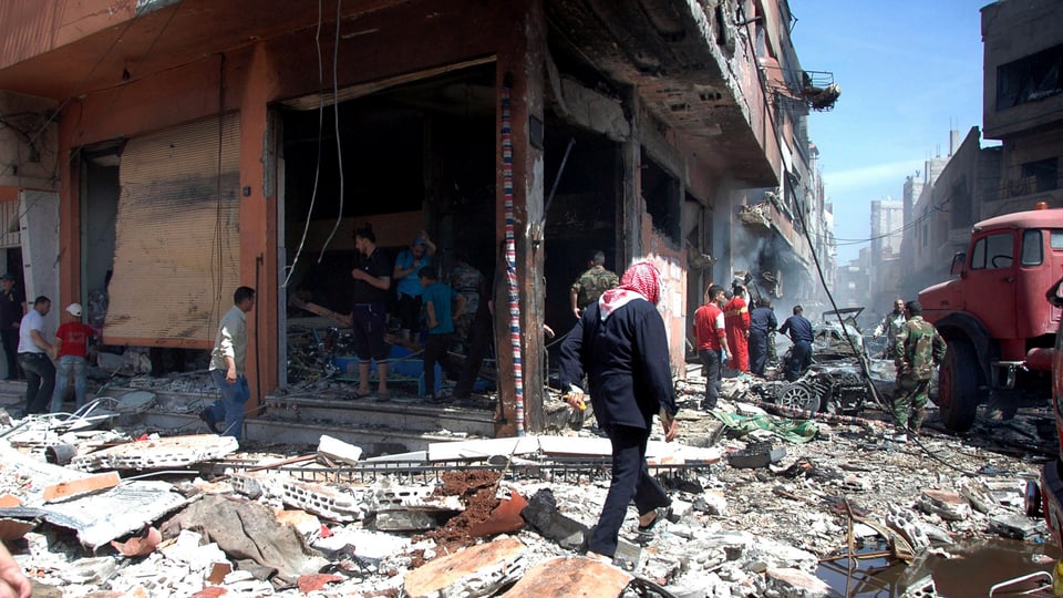 Bild der Zerstörung in Homs