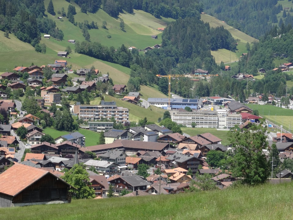 Bild von oben auf Zweisimmen.