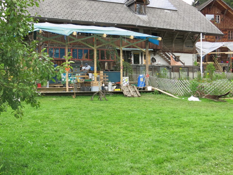 Der Bauernhof auf dem Gelände des Zapperlot-Festivals.
