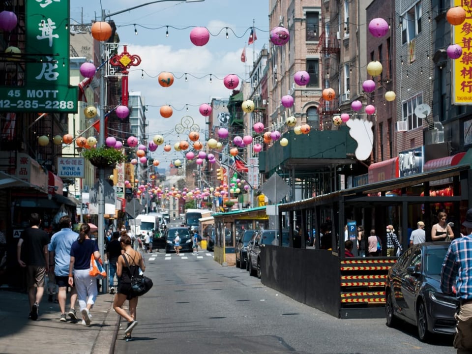 Bunte Strasse in China Town, New York