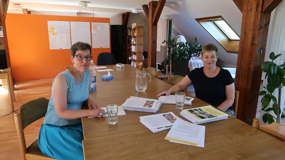 Die Projektleiterinnen, die aus dem Kloster ein Betreuungsangebot für Demenzkranke machen wollen: Edith Kaufmann (links) und Luzia Hafner.