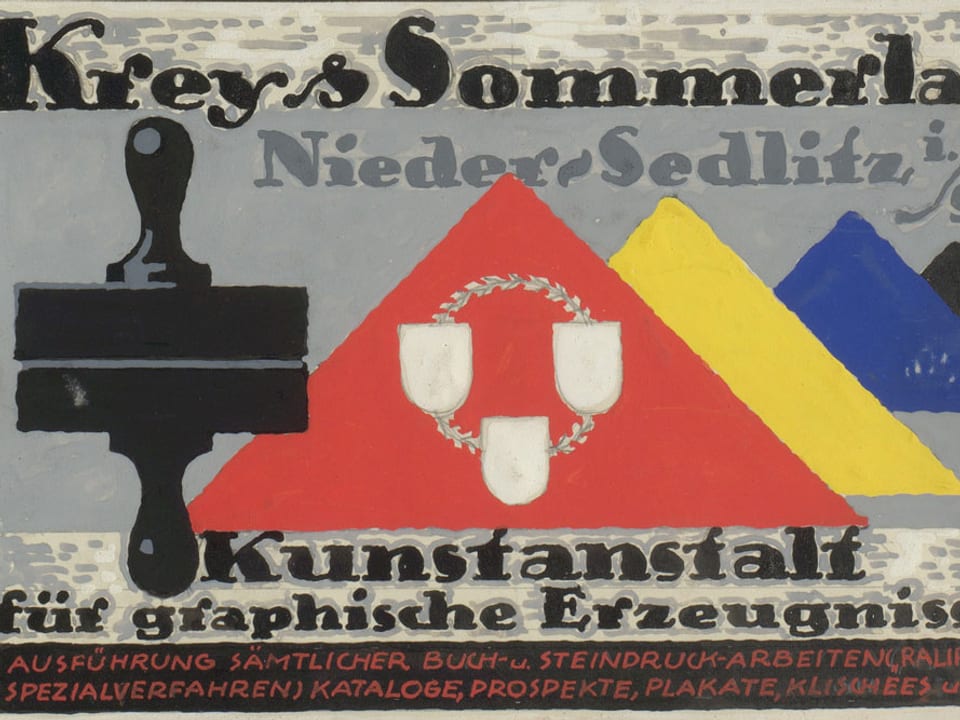 Werbeplakat aus den 20er Jahren