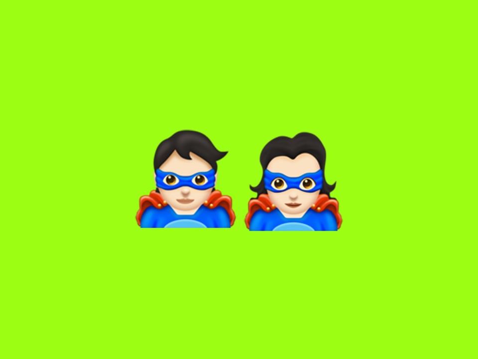 Superhelden-Emoji