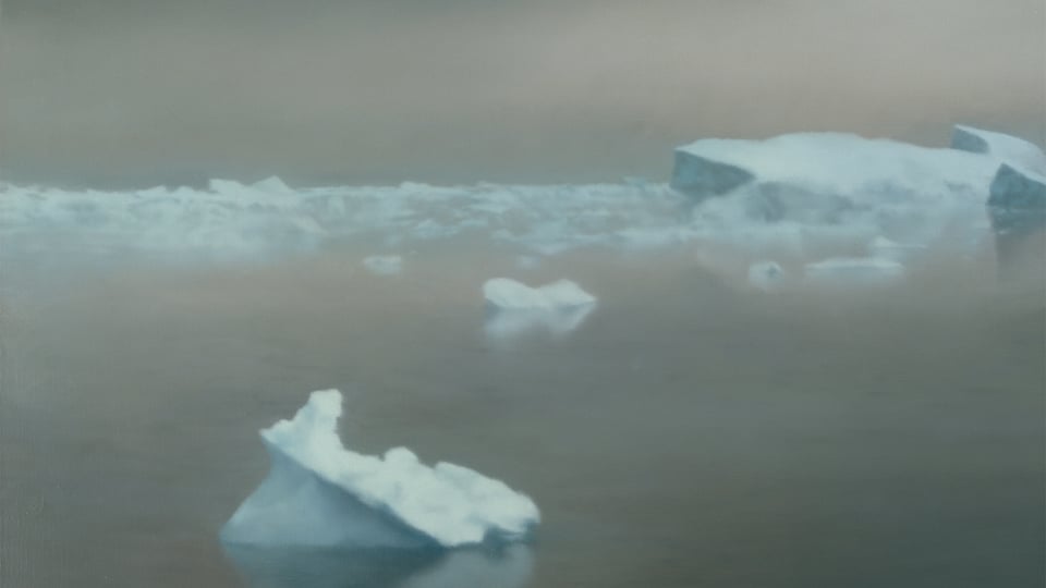 Eisschollen im Meer