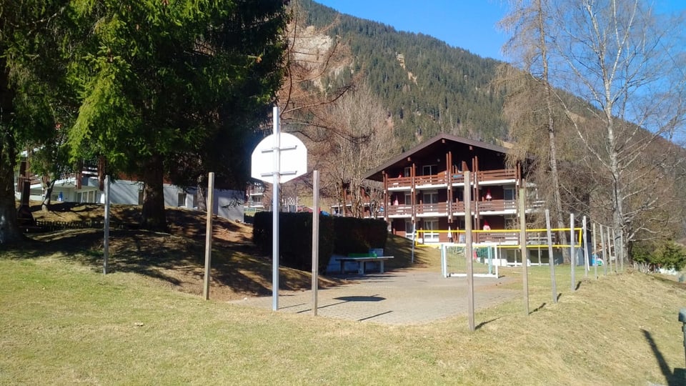 Das leere Feriendorf.
