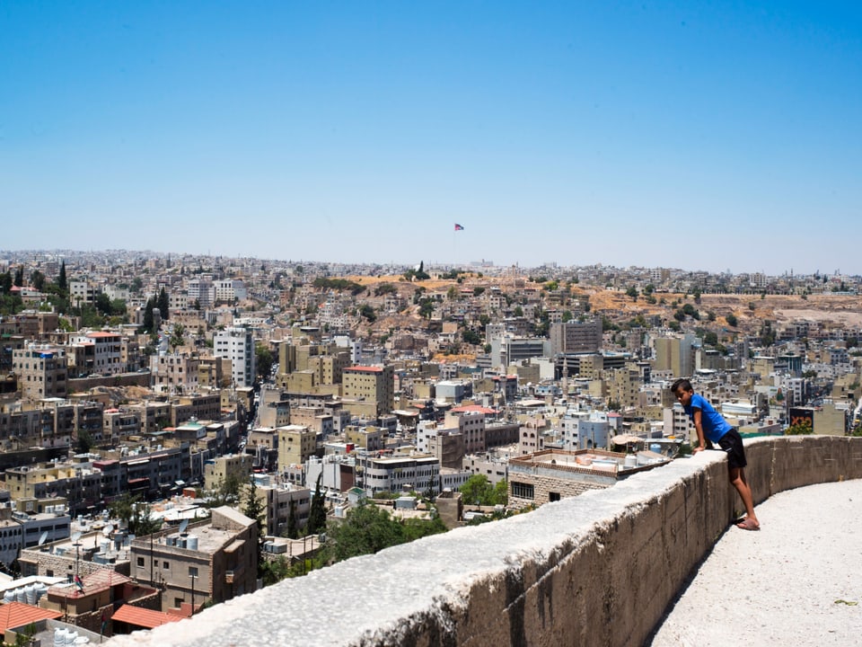 Der Blick über die Dächer von Jordaniens Hauptstadt Amann. Die Ruhe trügt. 