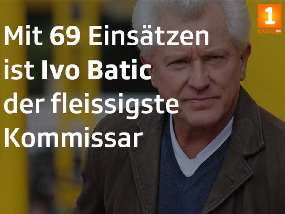 Tatort Fakt: «Mit 69 Einsätzen ist Ivo Batic der fleissigste Kommissar».