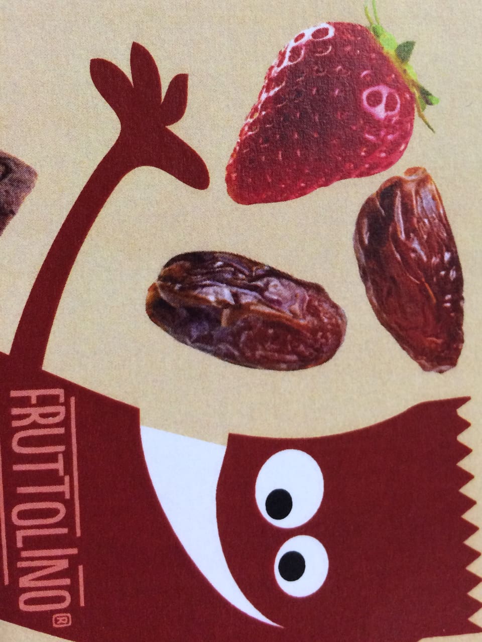 neue Verpackung: Datteln und Erdbeeren