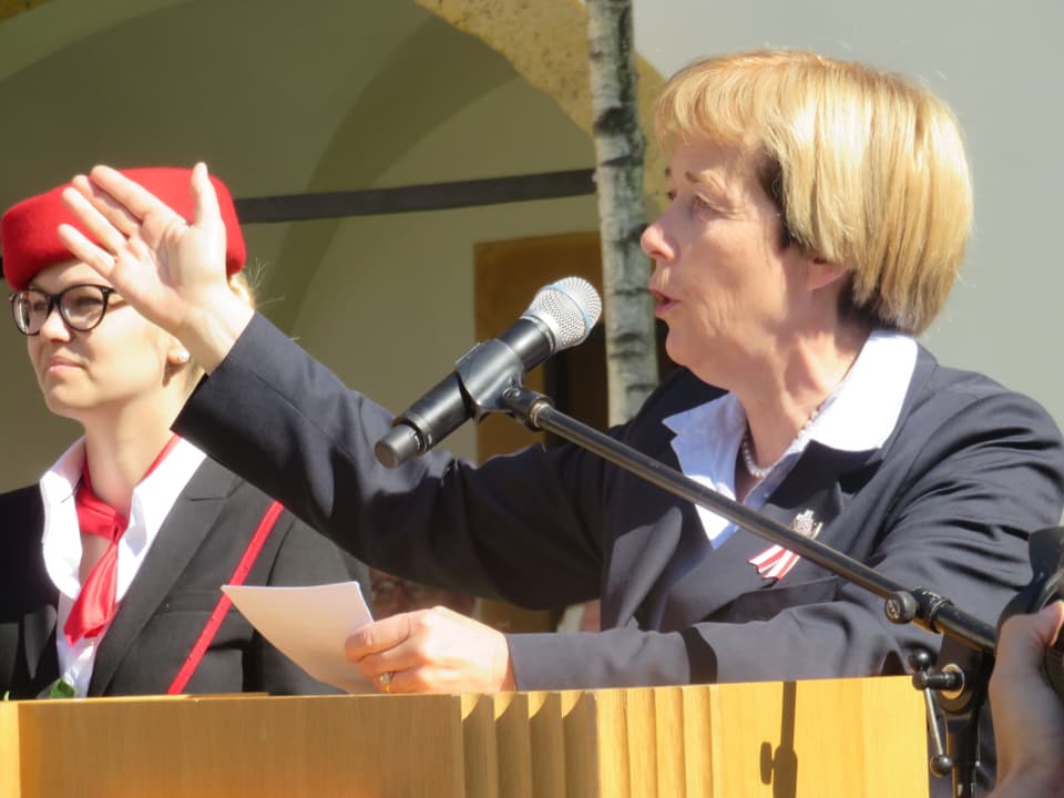 Die oberste Schützin im Land: Verbandspräsidentin Dora Andres, ehemalige Regierungsrätin des Kantons Bern.