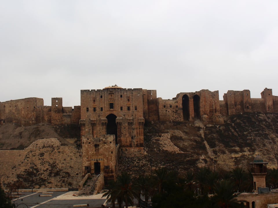 Die Zitadelle von Aleppo.