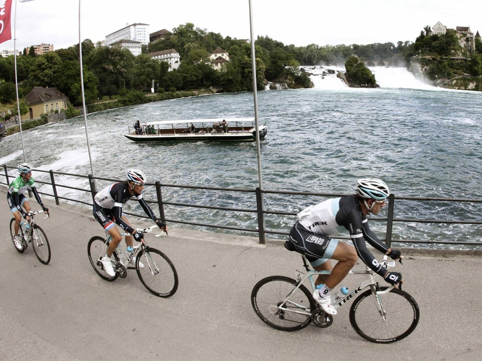 Die 2. Tour-de-Suisse-Etappe beginnt am grössten Wasserfall Europas (hier ein Bild aus 2011).