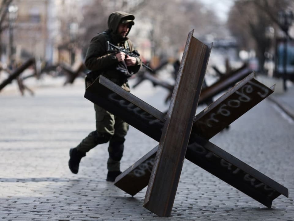 Barrikaden in Odessa.