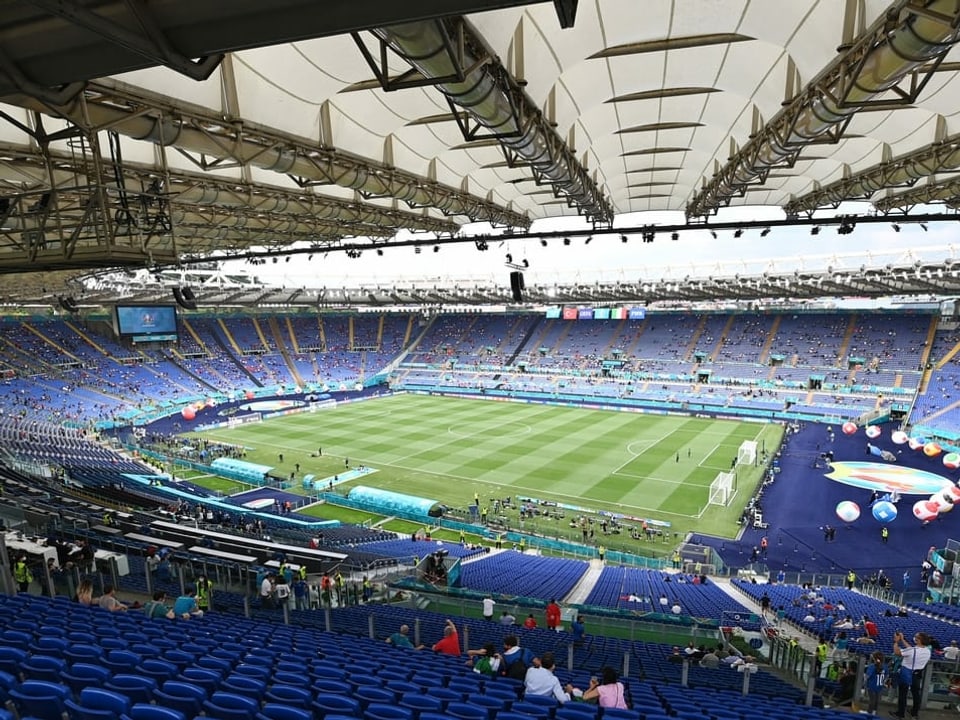 Das Olympiastadion in Rom ist am Mittwoch die nächste Spielstätte.