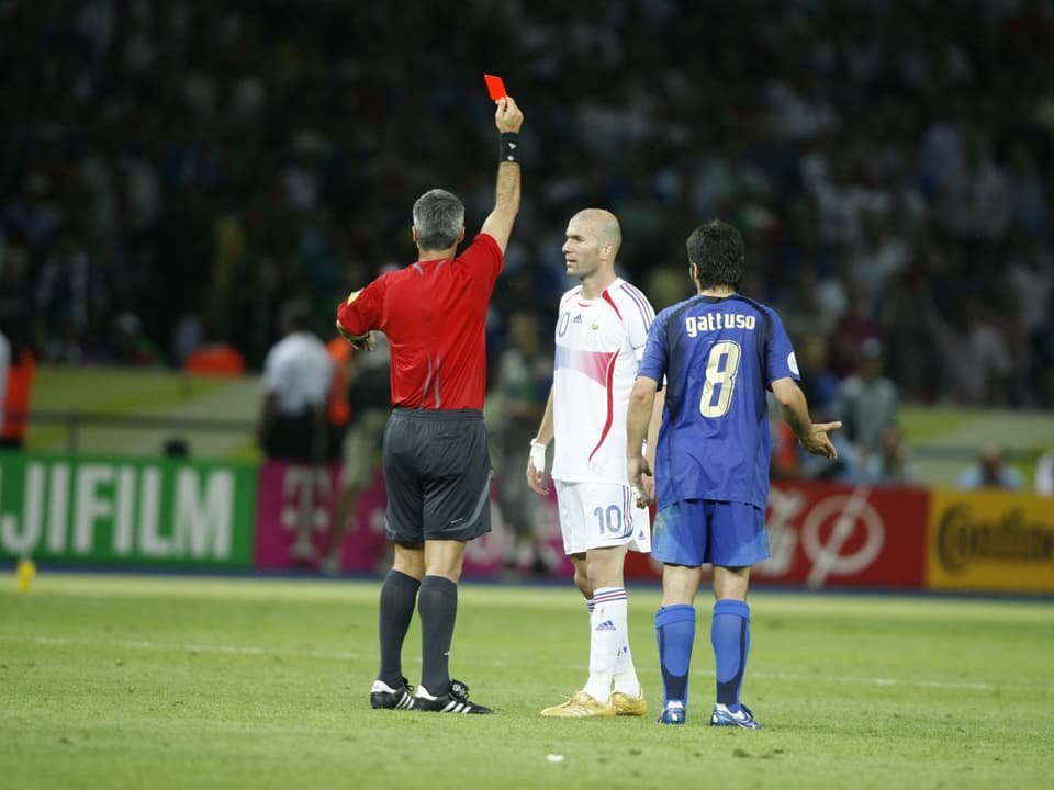 Zidane sieht rot