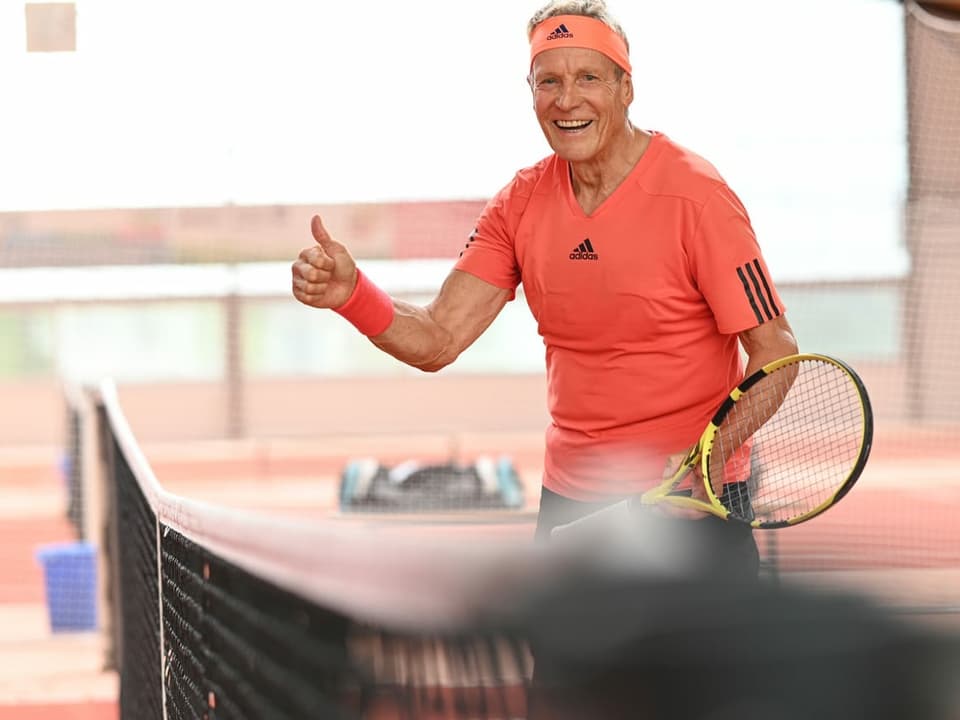 «Didi» Thurau hat sich fit gehalten. Auch mit 65 treibt er viel Sport, am liebsten spielt er Tennis.