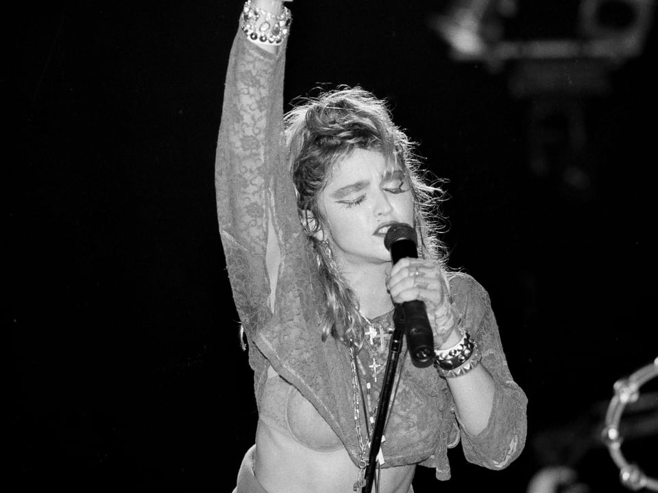 Madonna damals auf der Bühne