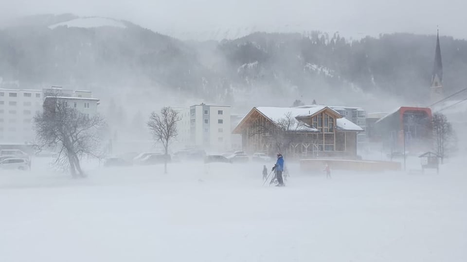 Schneesturm in Davos/GR