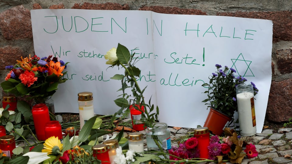 Trauerbekundung in Halle