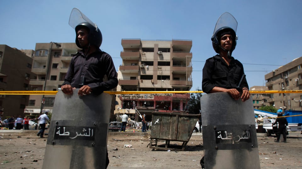 Polizisten in Kairo.