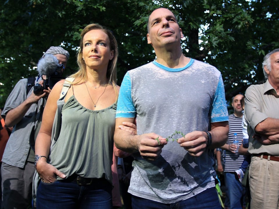 Varoufakis mit Frau.