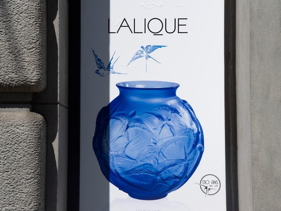 Blick auf ein Schaufenster von Lalique.