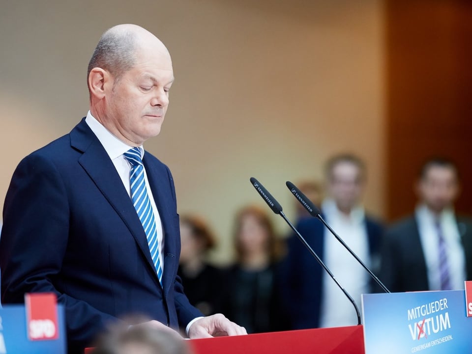 SPD-Politiker Olaf Schulz. 