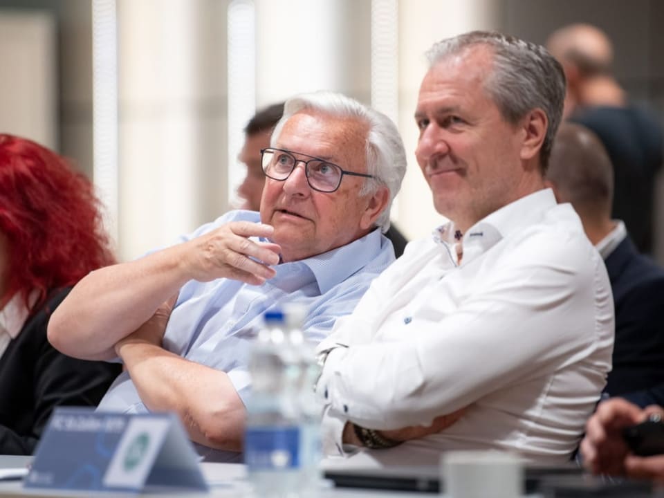 bei Winterthur-Präsident Mike Keller (r.) und Verwaltungsrat Roland Gnägi. 