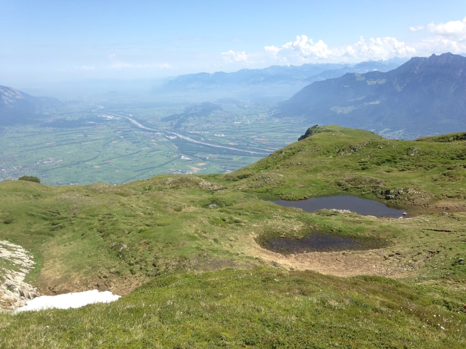 Die Bergwelt oberhalb der Alp Malbun.