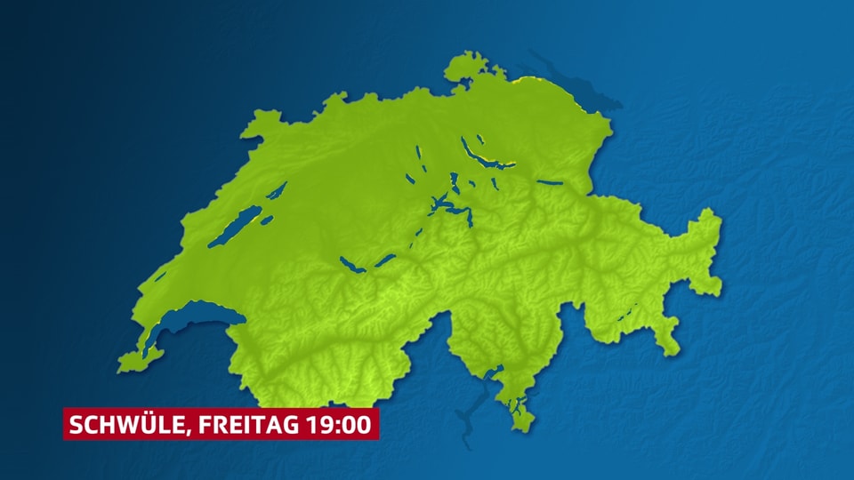 Die Schweiz ist ein grüne Fläche.