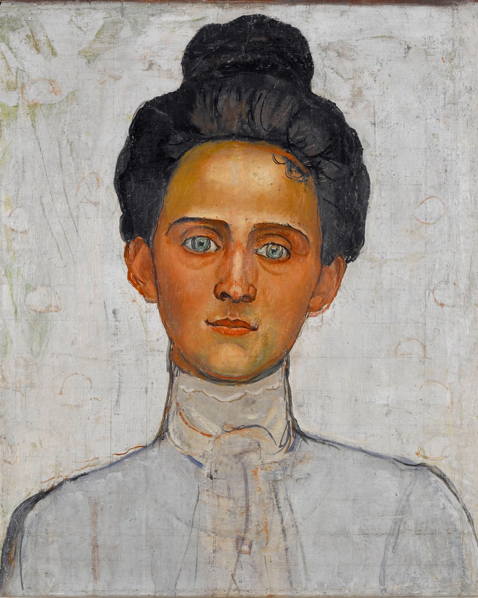 Porträt von Berthe Hodler (um 1898).