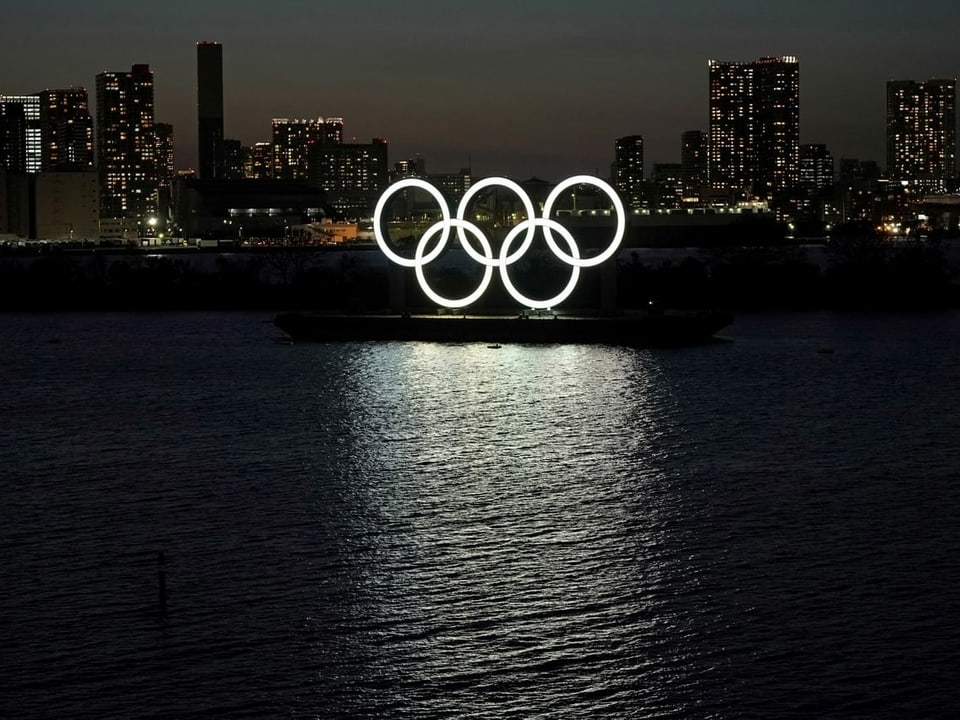 Olympische Ringe in Japan