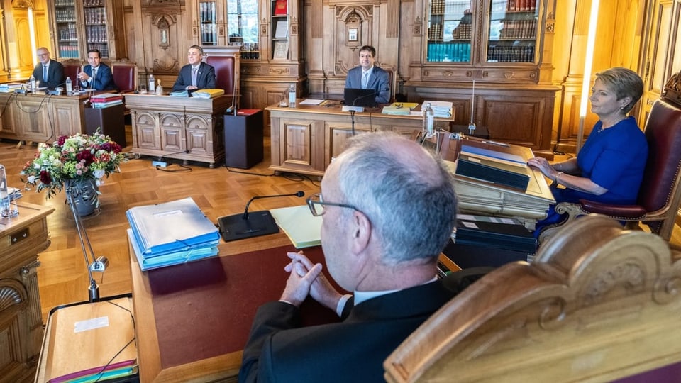 Blick ins Bundesratszimmer.